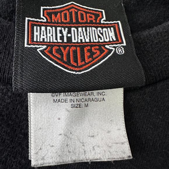 Harley Davidson Rommel Bike Fest 2014 T-Shirt Men’s Medium Black Pin Up Girl Tee - Picture 5 of 10